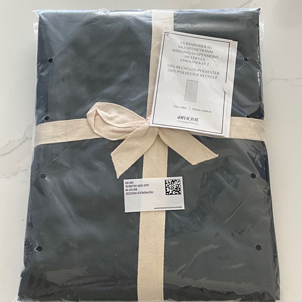 Elegant Charcoal Curtains by H&M